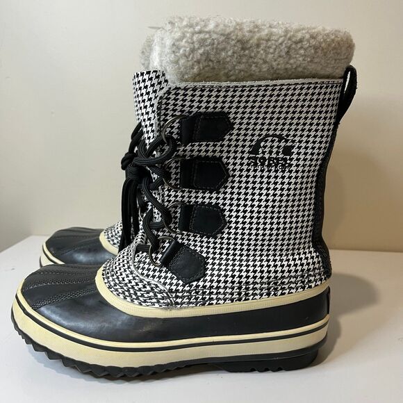 Sorel 1964 PAC Houndstooth Waterproof Snow Boots Women’s Size 6 - Picture 2 of 6